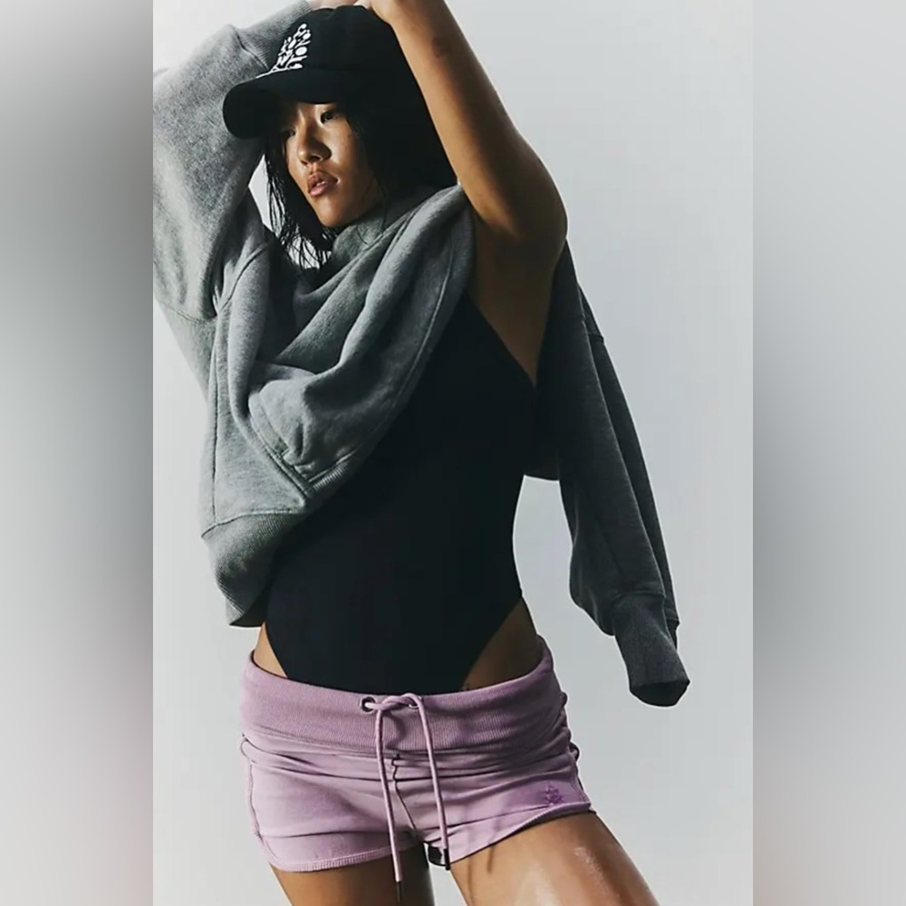 NWOT - Free People Limitless Shorts in Faded Mauve - Size XL - Picture 4 of 5
